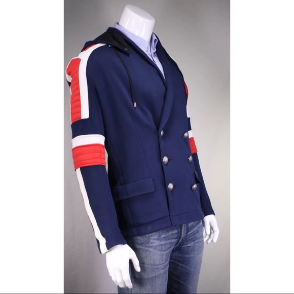 Balmain Designer Runway Jacket One-of-One Hoodie - Picture 4 of 8